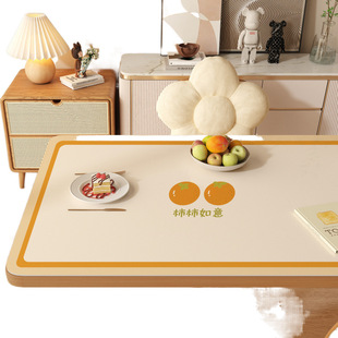 Pvc table mat tablecloth oil-proof waterproof anti-scalding non-washable heat insulation table mat tasteless rectangular coffee table mat wholesale