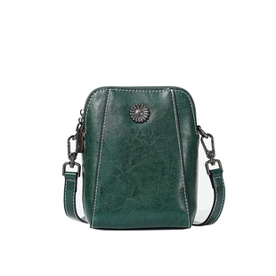 Customized Genuine Leather Women's Bag Mobile Phone Bag Oem Design Fashionable Cowhide Processing Small Bag Women's Bag European and American Crossbody Bag