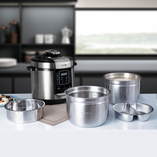Amity 6L Electric Pressure Cooker Household Large Capacity 304 Stainless Steel Smart Pressure Cooker 4~8 People Multifunctional Rice Cooker