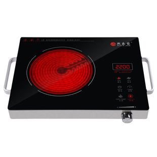 Intelligent electric ceramic stove household 2200W high-power non-picking pot light wave induction cooker electric stove tea stove a substitute