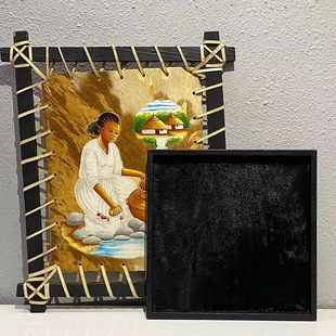 Model Room Light Luxury Horse Hair Tray Sales Department Model Room Desktop Decoration Soft Decoration Box Spot Plate Photo Frame