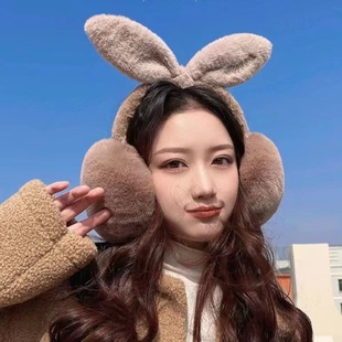 Earmuffs women's winter cute warm earmuffs earmuffs plush earmuffs cycling ear protection anti-freezing cartoon ear