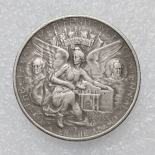 Антикварные ремесла американская памятная монета 1936-D Техас латунь материал посеребренный серебряный доллар оптом