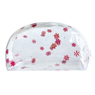 2024 New 0.4mm sequins transparent PVC simple transparent fashion cosmetic bag new premium sequins wholesale