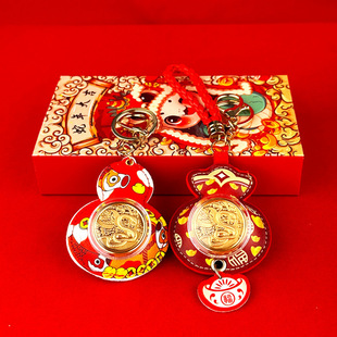 2025 Year of the Snake Zodiac Commemorative Coin Keychain Pocket Money-making Fortune-making Hourou Bag Car Hanging Gift