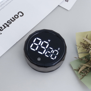 New rotating countdown timer kitchen magnetic LED display baking timer large screen student reminder