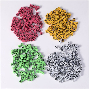 No. 8 mini dice game entertainment small color multi-color optional 8mm explosive dice accessories factory direct sales