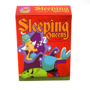 All English Sleeping Queens Sleeping queen party family parent-child game card