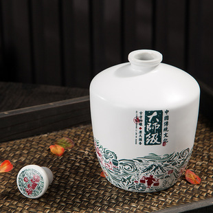 Jingdezhen Ceramic Wine Bottle 1kg 3kg 5kg Creative Household Wine Jar Antique Sprinkler Sealed Craft Wine Utensils