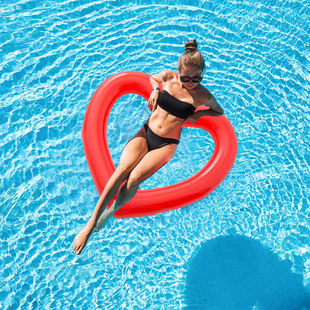 Manufacturer Wholesale New Summer Watermelon Swimming Ring Pvc Thickened Cross-Border Single Layer Hot Selling Red Watermelon Ring Floating Row