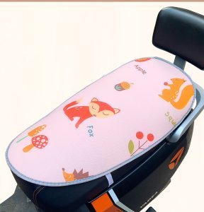 Electric Car Sunscreen Cushion Cover Waterproof Four Seasons Universal Thickened Sunscreen Pedal Motorcycle Rainproof Cartoon Mat