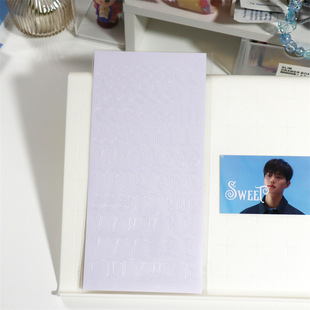 Journal letter stickers small card Polaroid album diy decorative goo card stickers Gothic letter decorative stickers