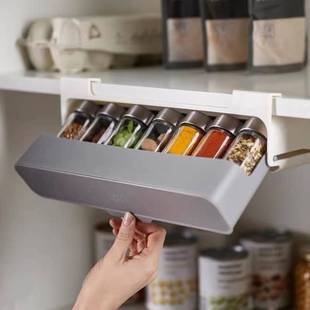 Factory Supply Condiment Storage Rack Kitchen Condiment Box Storage Rack Household Punch-free
