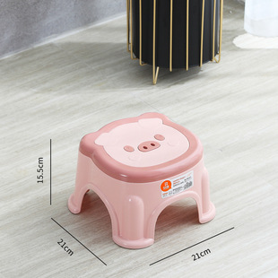 Plastic Small Stool Household Low Stool Children's Thickened Adult Shoe Changing Stool Baby Nordic Night Market Dining Table Piglet Stool