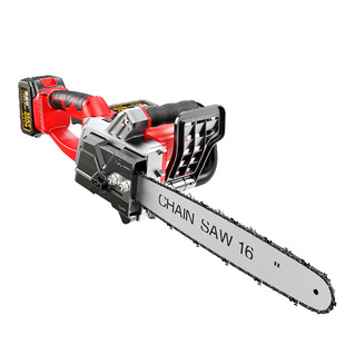 German Lithium electric saw rechargeable portable electric chain saw household outdoor wireless small single-hand logging tree pruning saw