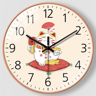 10 inch 25CM elk wall clock cartoon wall clock light luxury wall clock living room clock simple wall clock Zhangzhou wall clock