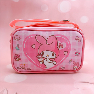 Cartoon PU Waterproof Crossbody Shoulder Bag Xiaobai Kurumi PC Dog Square Travel Storage Diagonal Backpack