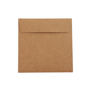 11*11CM Thickened Retro Simple Chinese Solid Color Western Cowhide Envelope Business Holiday Membership Card Bag Gift