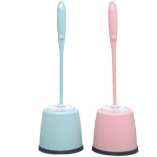 Toilet Toilet Brush Household Toilet Brush No Dead Angle New Round Head Brush with Base Set Cleaning Brush