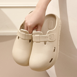 Сабо Birkenstock, женские летние 2025, новые противоскользящие износостойкие легкие пляжные тапочки для уличной одежды