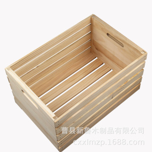 Manufacturer's Spot Natural Solid Wood Color Finishing Frame Pine Storage Frame Wooden Storage Box Storage Frame Customization