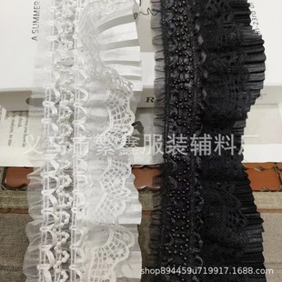in stock direct selling pleated chiffon lace skirt curtain dress accessories lace webbing