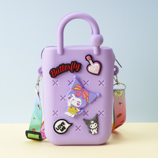 DIY Hole Bag Cute Accessories Summer Beach Vacation Handbag Silicone Hole Bag DIY Beach Bag Jelly Bag