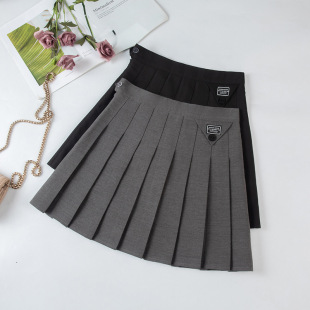 Women's Skirt Autumn and Winter New High Waist Pleated Skirt Slimming College Style A- line Skirt All-match Short Skirt Suit Skirt