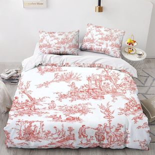 3D Digital Printing Skull and Pattern Series Bedding Two or Three Piece Set Amazon Polyester Quilt Cover Set