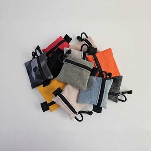 Cross-Border New Outdoor Coin Card Storage Bag Storage Bag Oxford Cloth Key Accessories Waist Bag Storage Hanging Bag Bag