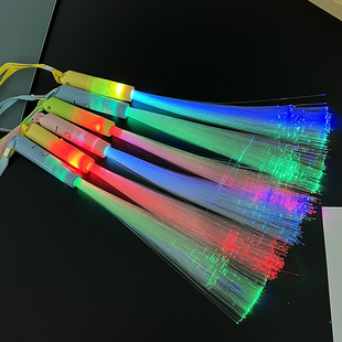 LED flash frequency conversion fiber stick creative optical fiber stick color activity party supplies concert cheer stall supplies