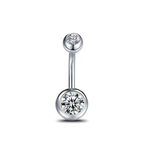 Amazon AliExpress Hot Selling Stainless Steel Navel Ring Europe and America Zircon Navel Nail Love Butterfly Puncture