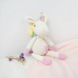 Animal Cute Handmade Crochet Crochet Doll Knitted Doll Finished Cotton Baby Gift Toy