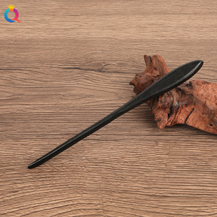 Qiyue Guofeng Wooden Hairpin Black New Chinese Style High-end Hairpin Hair Accessories for Women