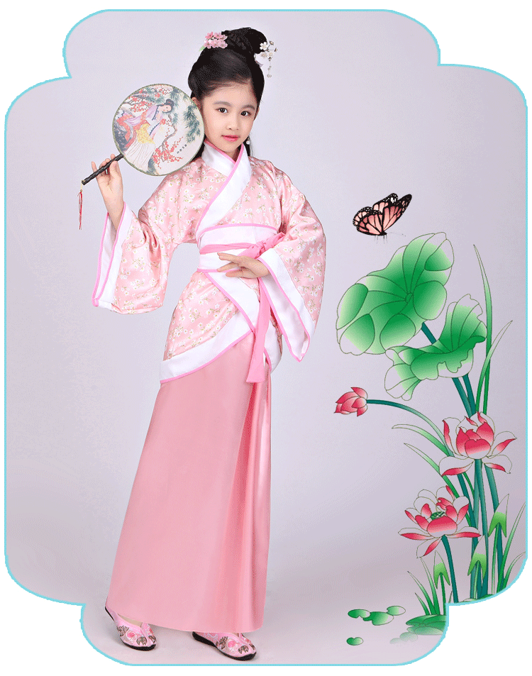 Children's Costume Tang Suit Girl's Costume Fairy Women's Clothing Performance Clothing Ancient Princess Guzheng Hanfu Imperial Concubine Clothing