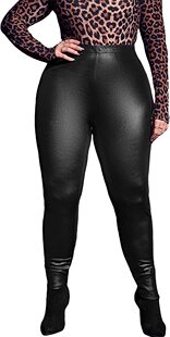 Fashionable all-match PU leather leggings foreign trade 2022 autumn and winter new women's slim-fit slimming leather pants elastic Pu cropped pants