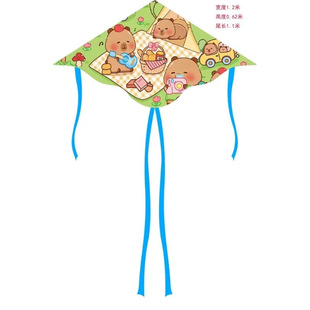 Новый Weifang Kite Оптовая продажа изогнутый детский мультипликационный рисунок Kite для взрослых