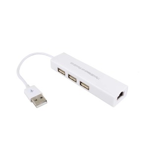 usb network port with 3 ports hub usb to RJ45 USB wired drive-free network card USB network card