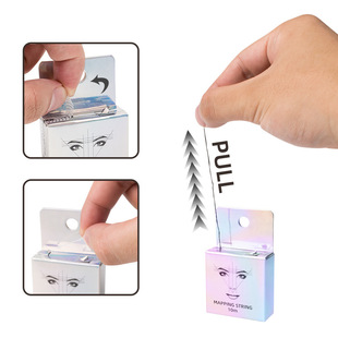 Ink-bearing eyebrow positioning line ink-bearing positioning mapping line box tattoo line ruler colorful face line ruler