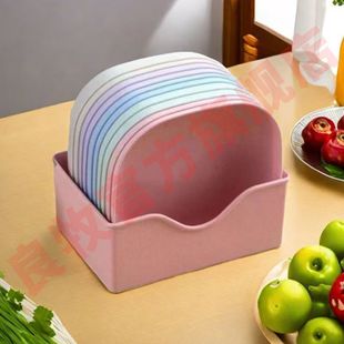 Thickened Table Garbage Dish Bone Spitting Dish Household Bone Dish Bone Dish Creative Plastic Dish Small Dish with Base