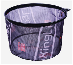 Small-Eye Fishing Net Head Aluminum Alloy Replaceable Mesh Competition Fishing Net Black Pit Wild Fishing Round Special-Shaped Imitation Carbon Fishing Net