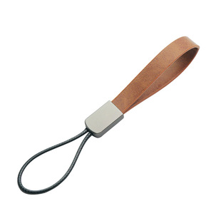 Simple high-end sense car keychain net red key rope bag pendant leather car key accessories manufacturers wholesale