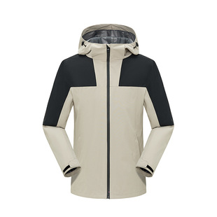 Thin assault clothing men's and women's spring and autumn stitching single-layer windproof waterproof assault clothing mountaineering suit coat custom printed logo