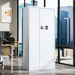 Black Electronic Security Cabinet Office Password Filing Cabinet Fingerprint Lock Data Filing Cabinet Thickened Iron Safe