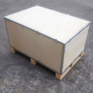 Logistics Packaging Turnover Steel Belt Wooden Box Fumigation-Free Plywood Steel Belt Box Equipment Packaging Box Removable Wooden Box