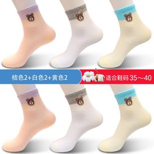 Langsha socks women's cotton socks autumn and winter mid-calf women's socks Chinese style women's socks breathable deodorant pure cotton socks four seasons