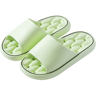 New eva bathroom Bath special leaking slippers non-slip quick-drying mute home shit feeling slippers wholesale