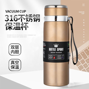 [Factory direct] stainless steel sling pot thermos cup large capacity 800ml portable sports kettle outdoor