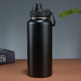 New 304 stainless steel thermos outdoor portable one-cover three-use gradient sports kettle large capacity space pot