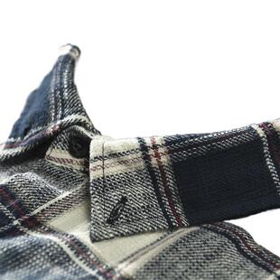 Spring New Japanese Style Retro Color-block Plaid Long-sleeved Shirt Casual Loose Base Shirt Jacket Men's Wear